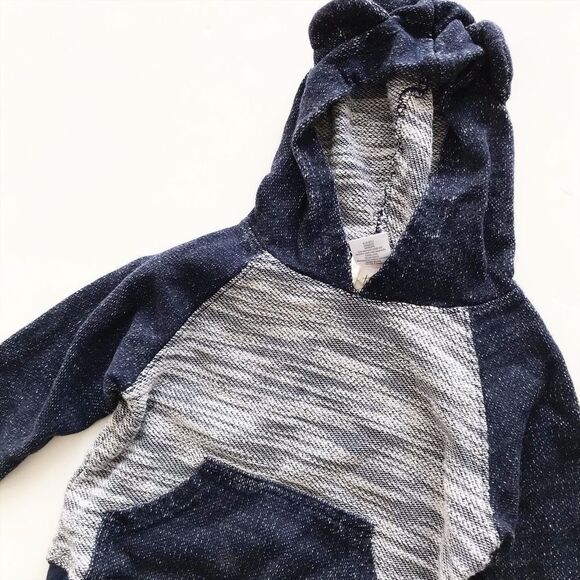 Gymboree navy/white bear hoodie VGUC 2T - Picture 2 of 2
